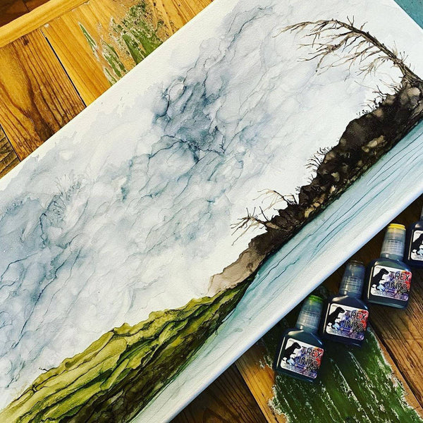 Painting With Alcohol Ink On Canvas: Tips, Techniques & Advice