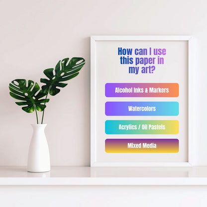 Deluxe White Alcohol Ink Paper Pack, 11x14 Synthetic Paper 20-Pack by T-Rex Inks