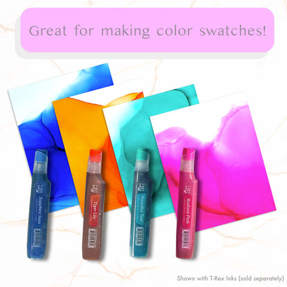 Deluxe White Alcohol Ink Paper Pack, 11x14 Synthetic Paper 20-Pack by T-Rex Inks