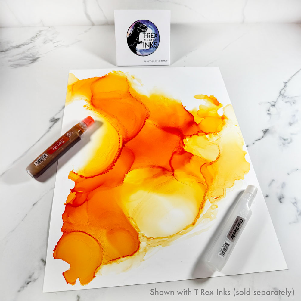 Deluxe White Alcohol Ink Paper Pack, 11x14 Synthetic Paper 20-Pack by T-Rex Inks