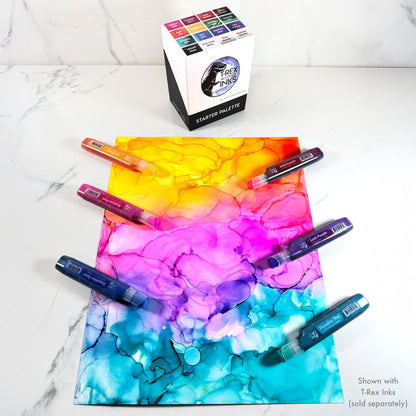 Deluxe White Alcohol Ink Paper Pack, 11x14 Synthetic Paper 20-Pack by T-Rex Inks