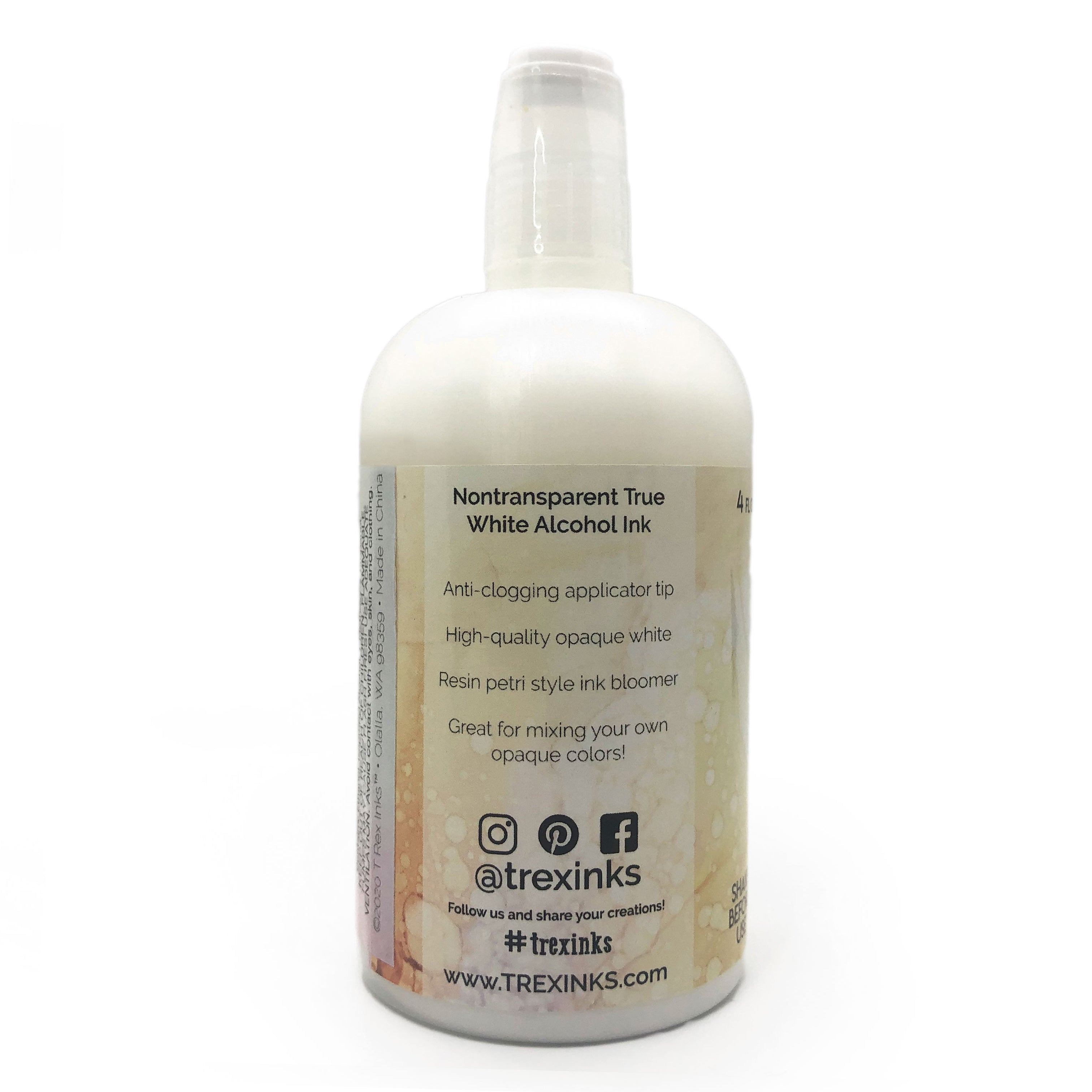 Unlock Premium PURE WHITE Alcohol Ink - 4oz Size! – T-Rex Inks