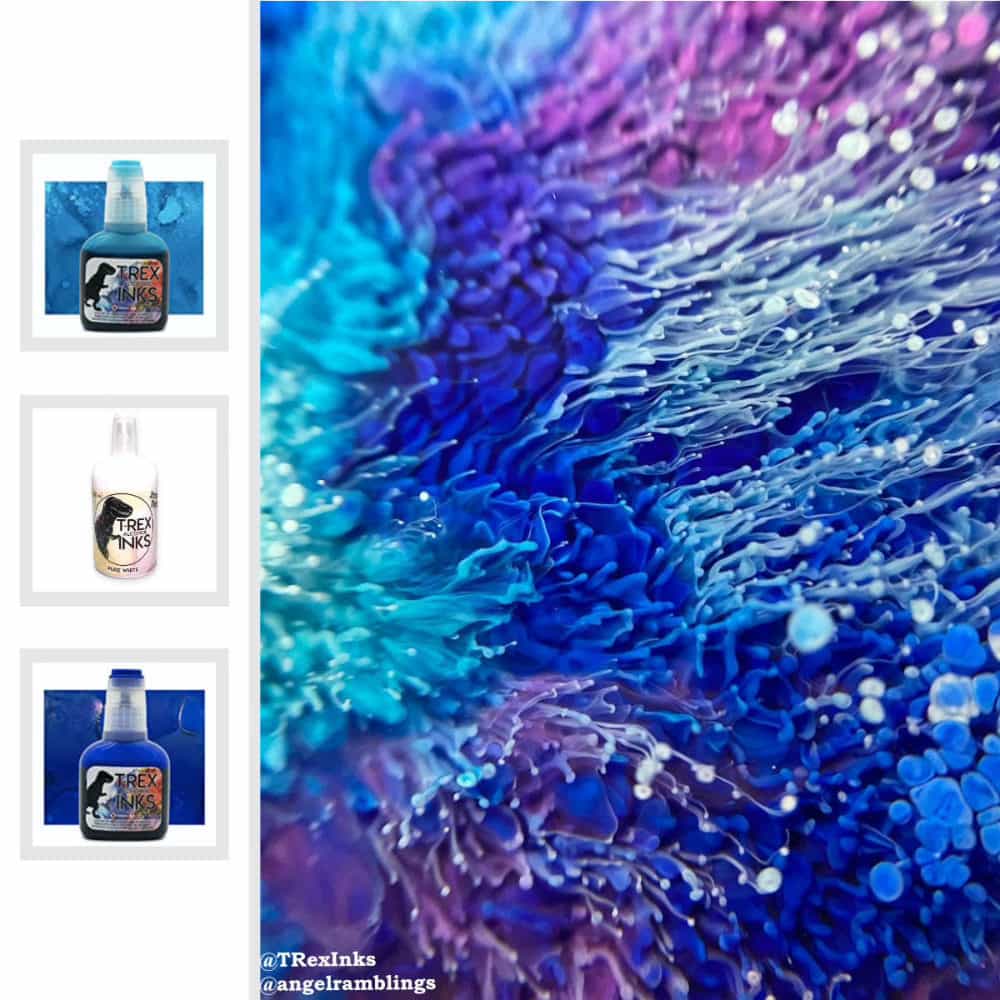 white alcohol ink sinker for resin